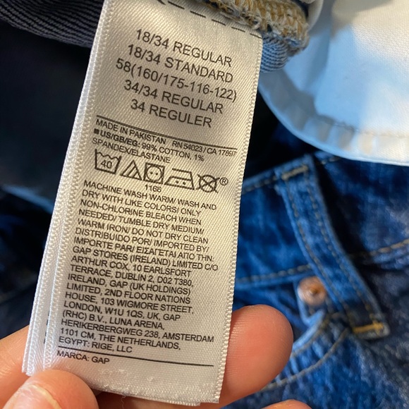 Gap Womens Universal Slim Boyfriend Jean Size‎ 18/34R - Picture 6 of 7